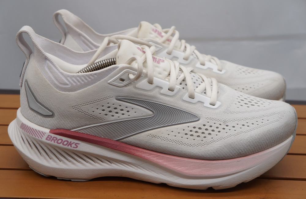 Brooks Glycerin 23 Womens 10 D White Harbor Mist Metallic Running 1204651B133